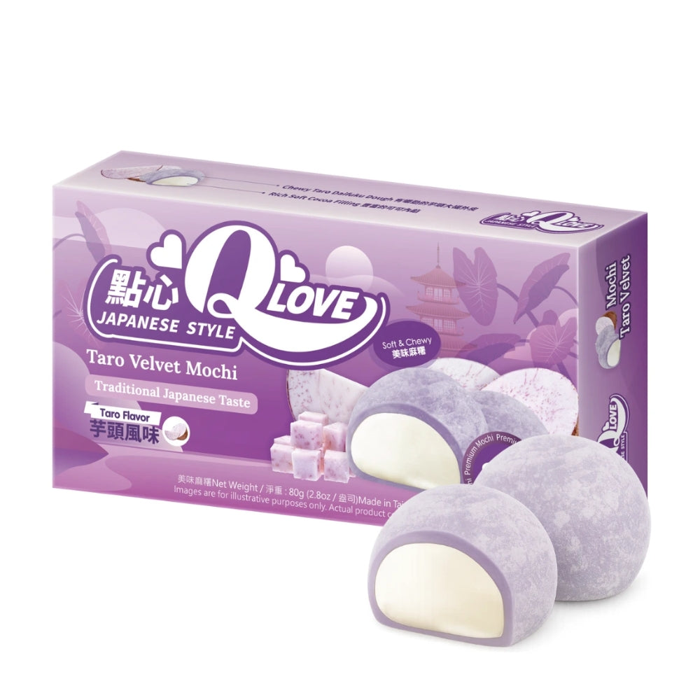 QLove Velvet Taro Mini Mochi 80g