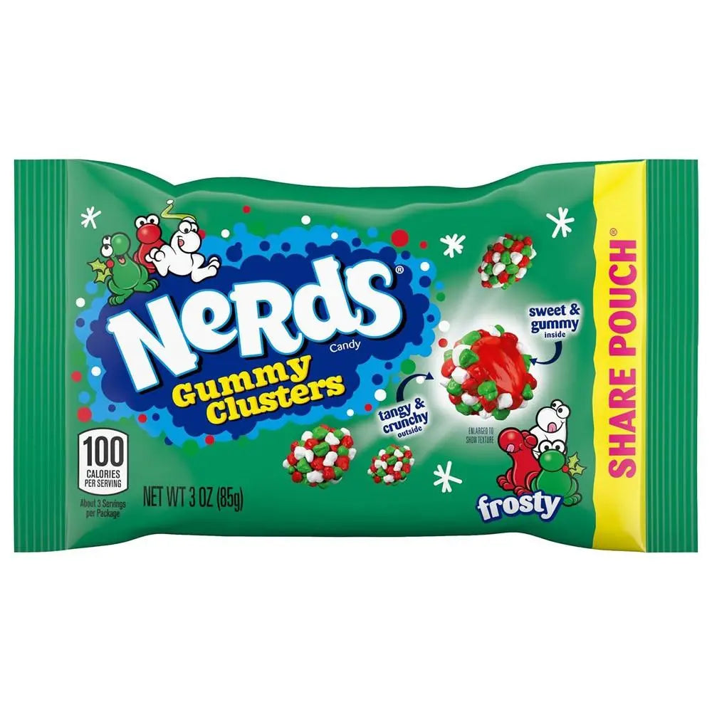 Nerds Gummy Clusters Frosty Share Pouch 85g OhMyCandyBox