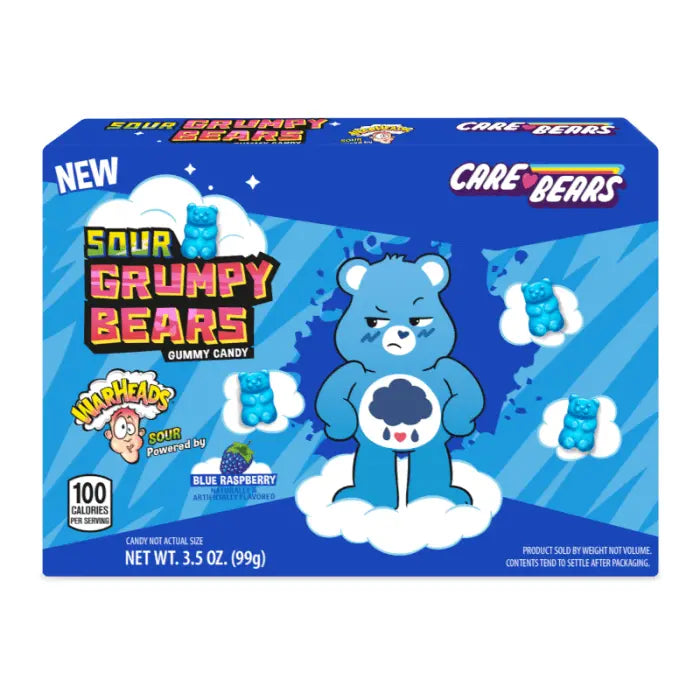 Warheads Care Bears Sour Grumpy Bears 99g OhMyCandyBox