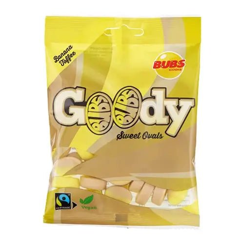 BUBS Goody Sweet Ovals Banana Toffee 90g - OhMyCandyBox