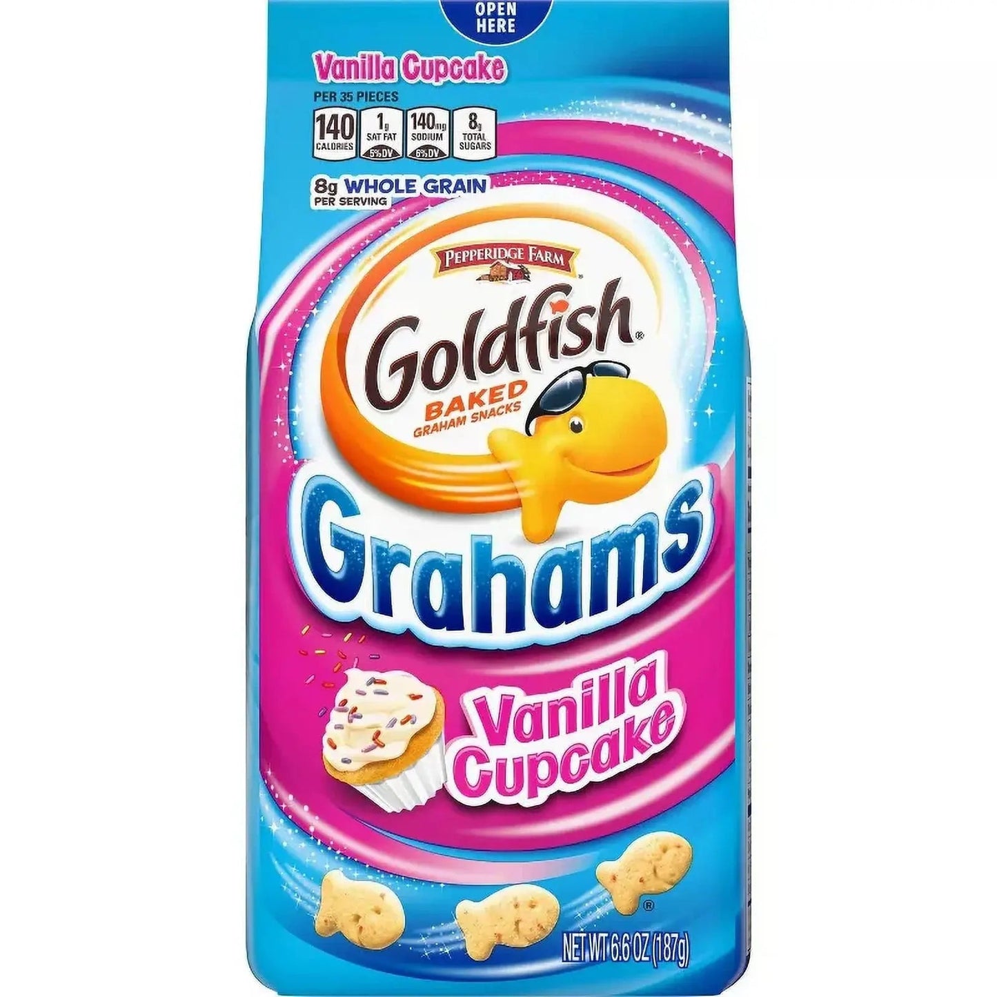 Goldfish Crackers Grahams Vanilla Cupcake 187g - OhMyCandyBox