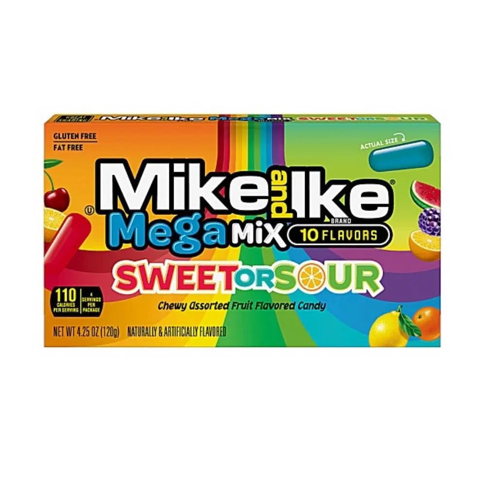 Mike and Ike Mega Mix bomboni Sweet or Sour, kutija 120 g, 10 okusa