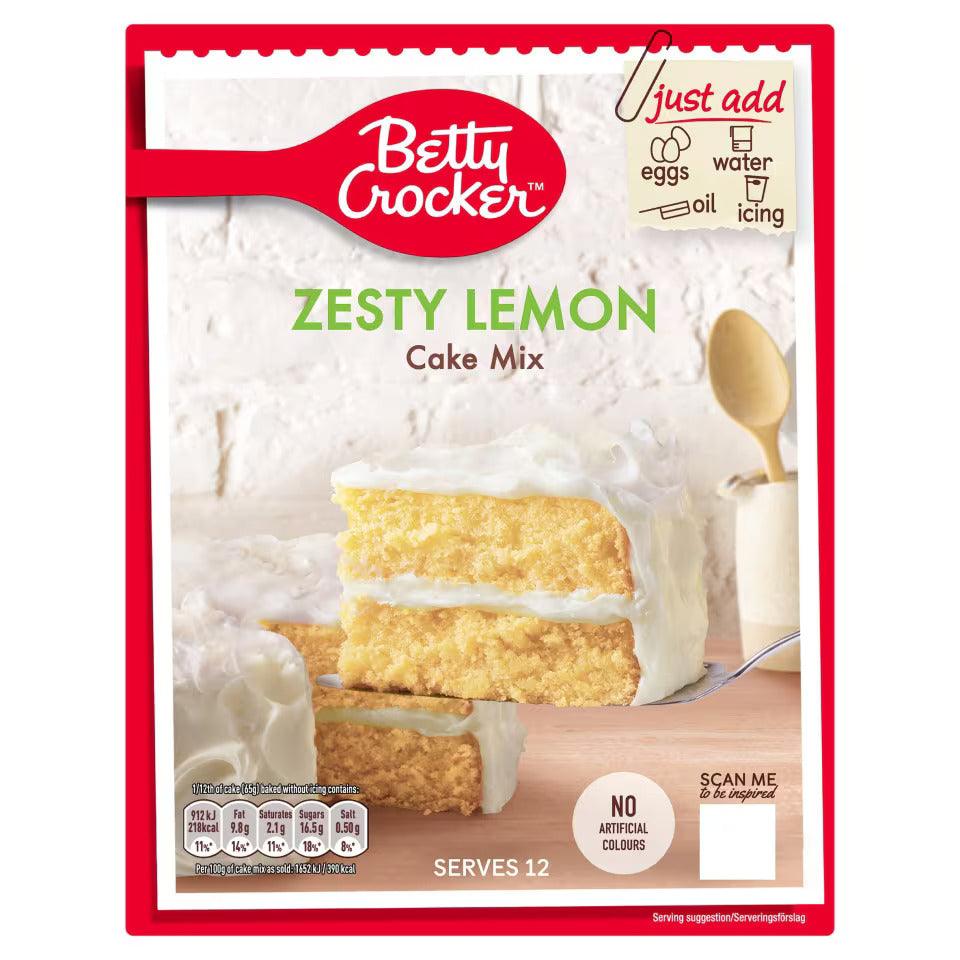 Betty Crocker Cake Mix Zesty Lemon 425g - OhMyCandyBox