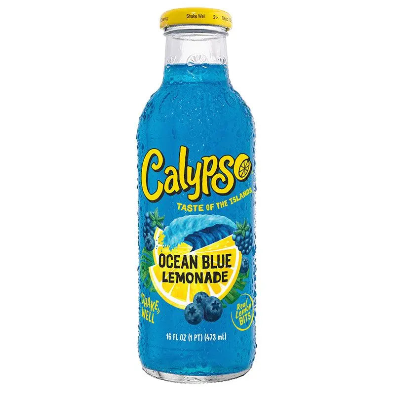 Calypso Ocean Blue Lemonade boca 473 ml, plava s naljepnicom i žutim čepom