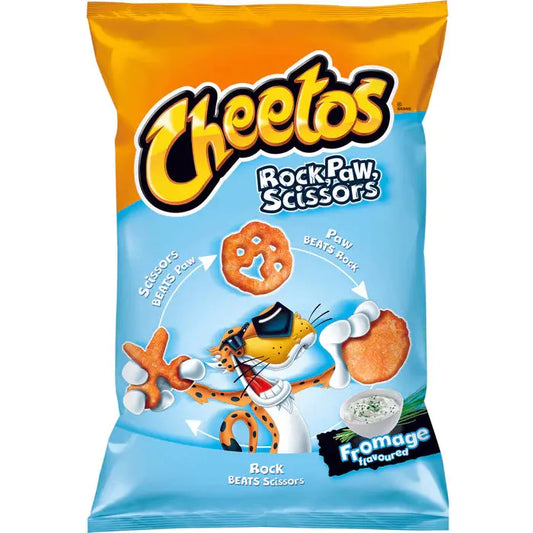 Cheetos Rock Paw Scissors Cheese vrećica čipsa 145 g