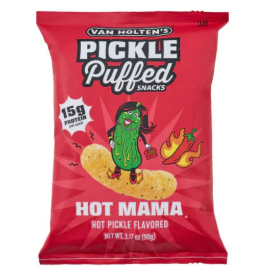 Van Holten's Pickle Puffed Snacks Hot Mama 50g