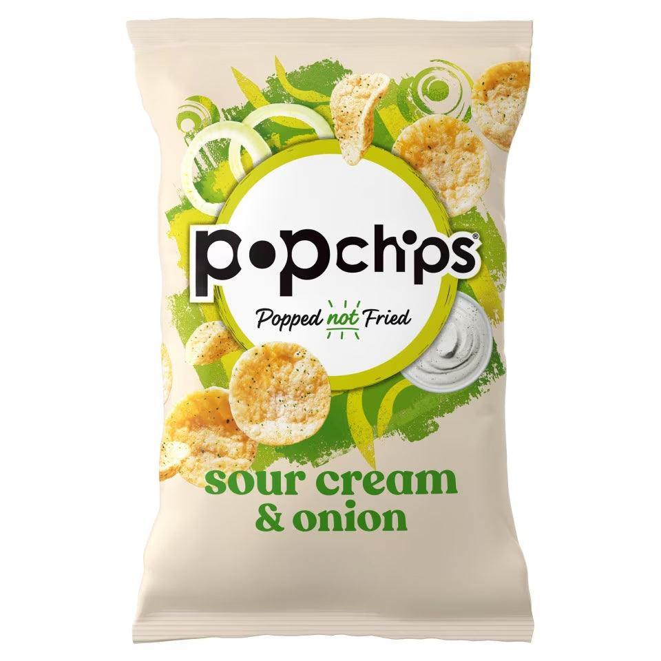 Popchips Sour Cream & Onion 50g - OhMyCandyBox