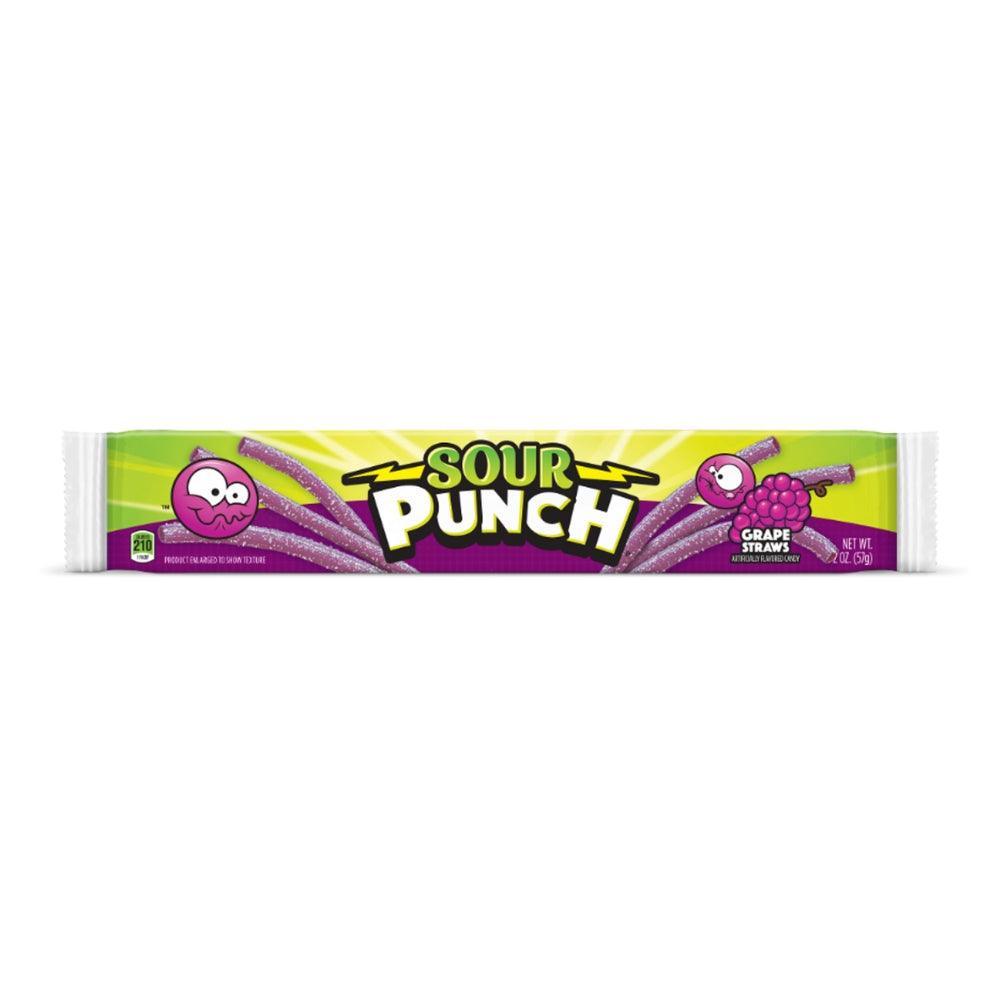 Sour Punch Grape Straws 57g (do: 17.12.2024) - OhMyCandyBox