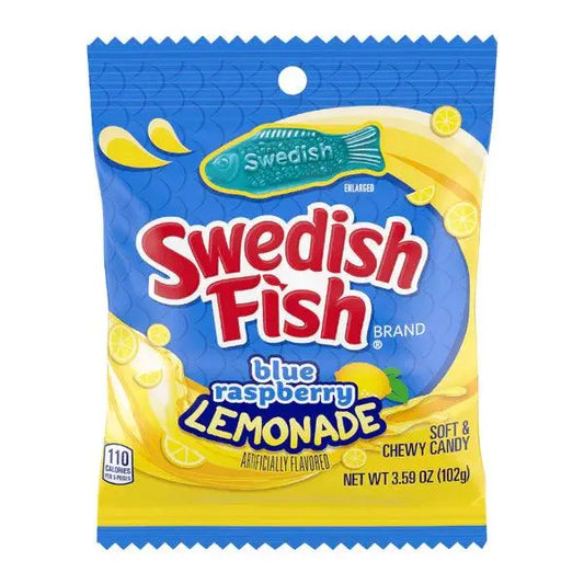 Swedish Fish Blue Raspberry Lemonade 102g OhMyCandyBox