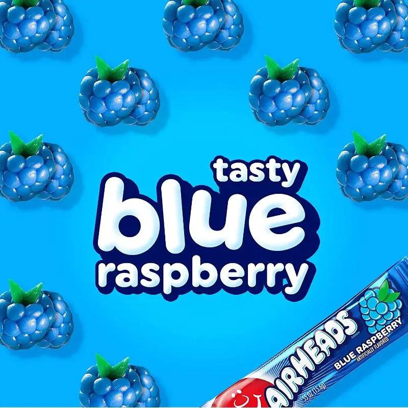 Airheads Blue Raspberry 15.6g - Američki slatkiši - OhMyCandyBox Hrvatska