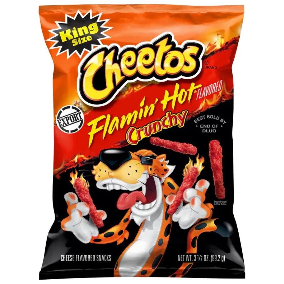 Cheetos Flamin' Hot Crunchy Cheese USA 99g - OhMyCandyBox