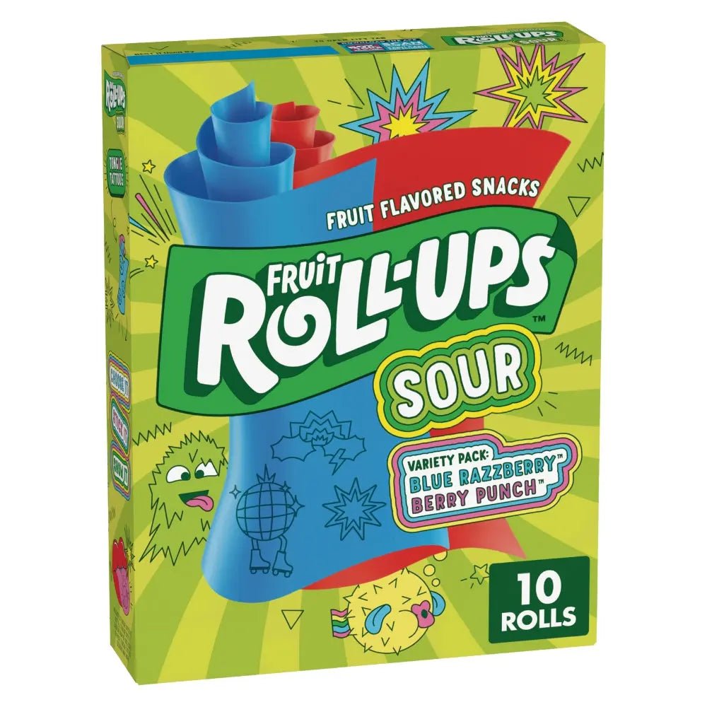 Fruit Roll - Ups Sour 10 Pack 141g - OhMyCandyBox