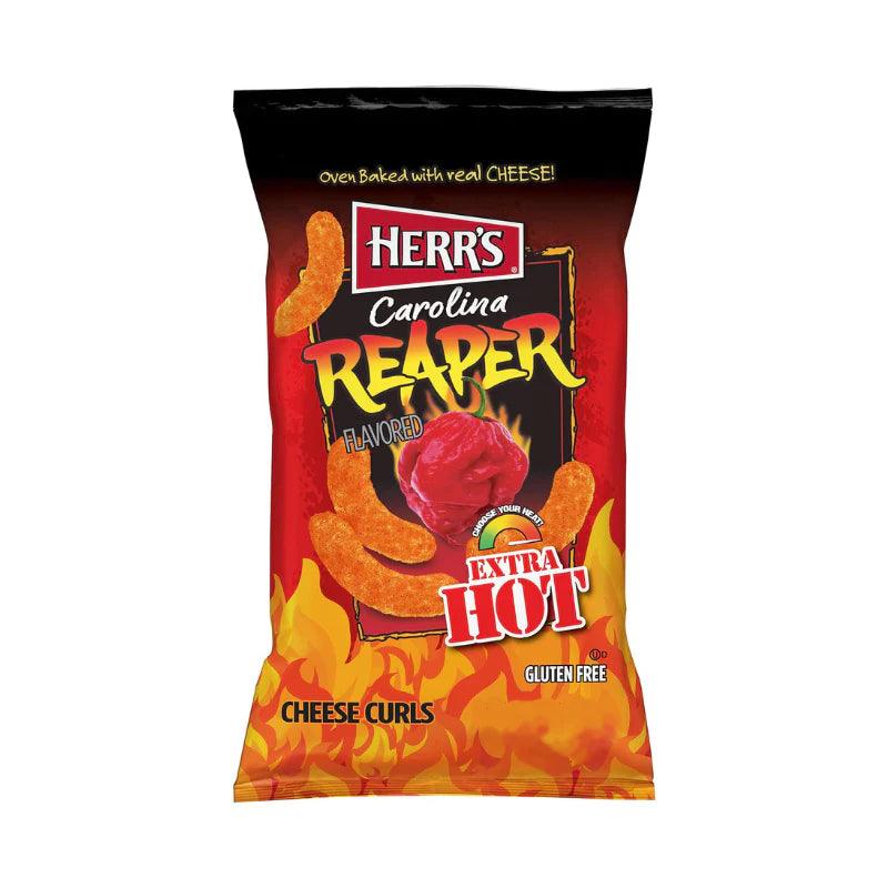 Herr’s Carolina Reaper Cheese Curls 28g - Američki slatkiši - OhMyCandyBox Hrvatska