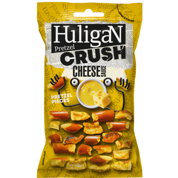 HuligaN Pretzel Crush Cheese Sauce 65g - OhMyCandyBox