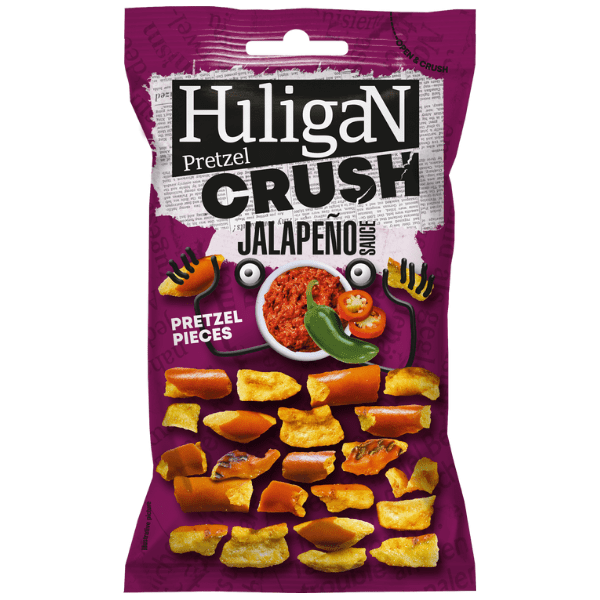 HuligaN Pretzel Crush Jalapeno 65g - OhMyCandyBox