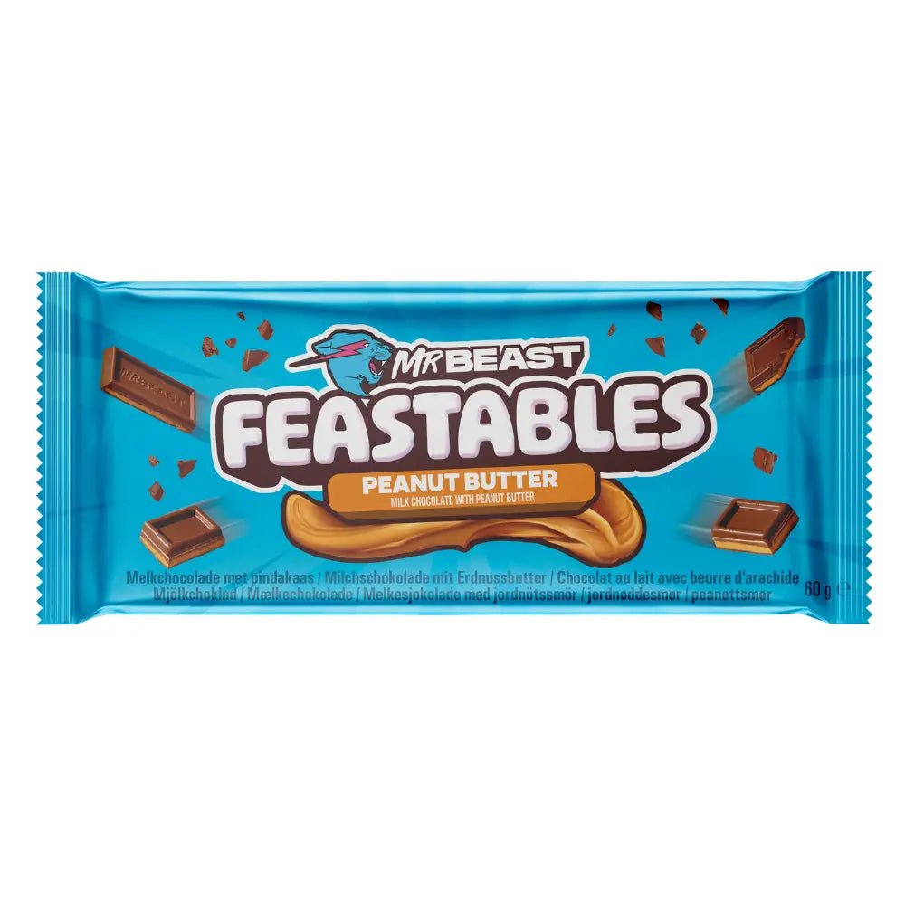 MrBeast Feastables Peanut Butter 60g - OhMyCandyBox