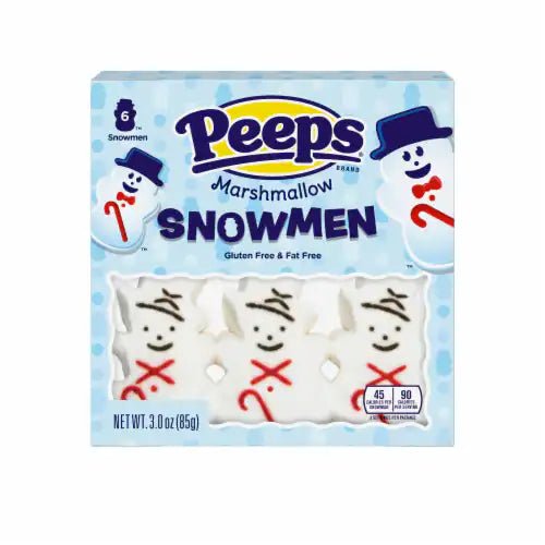 Peeps Marshmallow Snowmen 6 Pack 85g - OhMyCandyBox