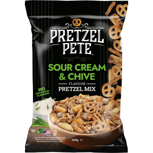 Pretzel Pete Pretzel Mix Sour Cream & Chive 160g