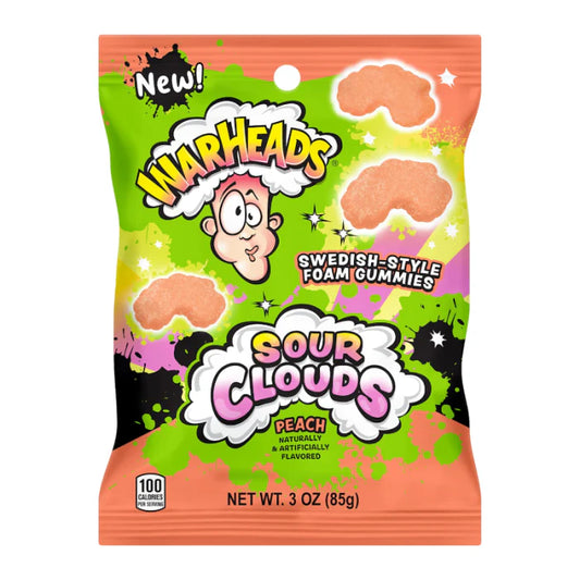 Warheads Sour Clouds Peach 85g